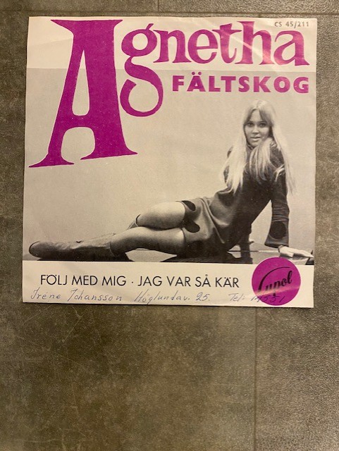 AGNETHA FÄLTSKOG: 7"  Följ med mig / Jag var så kär